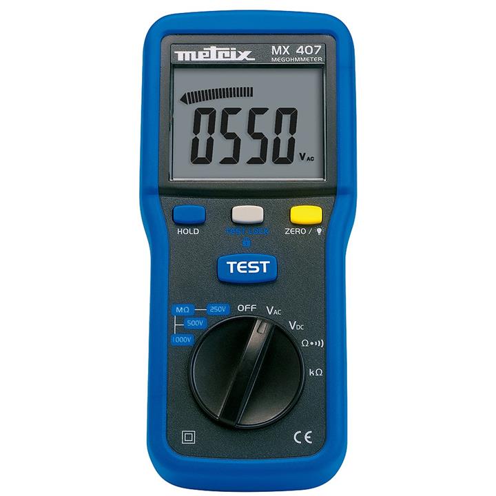 تستر مقاومت عایق متریکس مدل MX407 Metrix MX407 Insulation and Continuity Tester